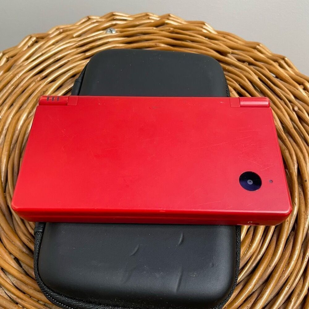 Nintendo DS Red Handheld Console System W/ Case CYR-001 US Tested, Works - Picture 5 of 8